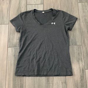 Under armour gray v neck t-shirt